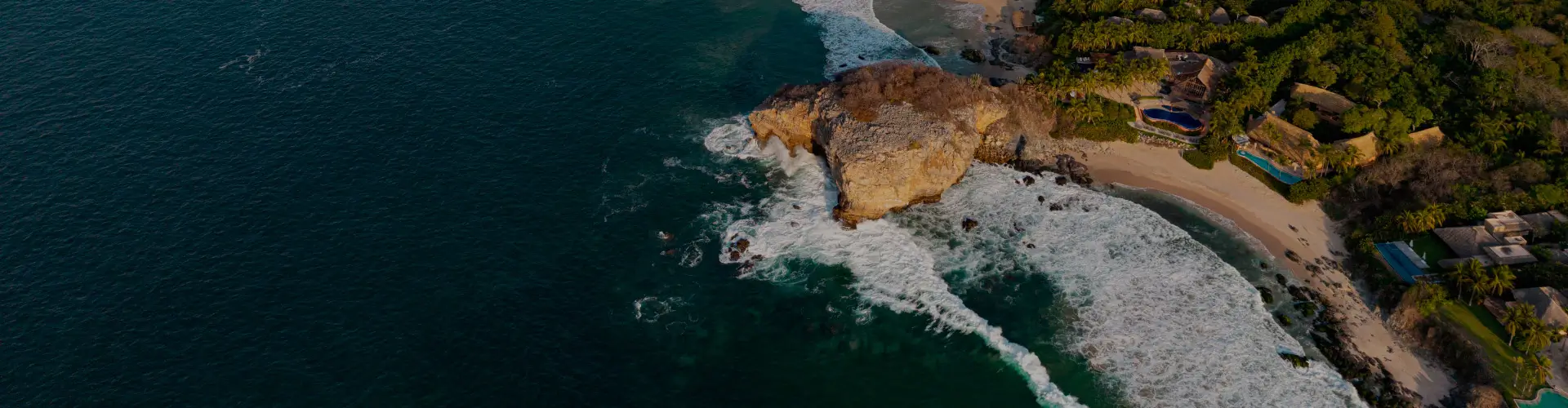 Turquoise waters of Isla Mujeres.