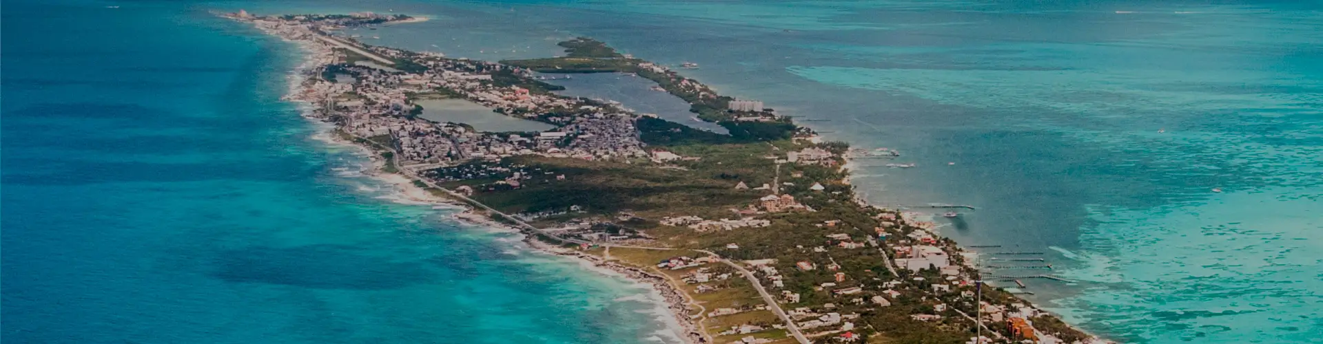 Beach view in Isla Mujeres.
