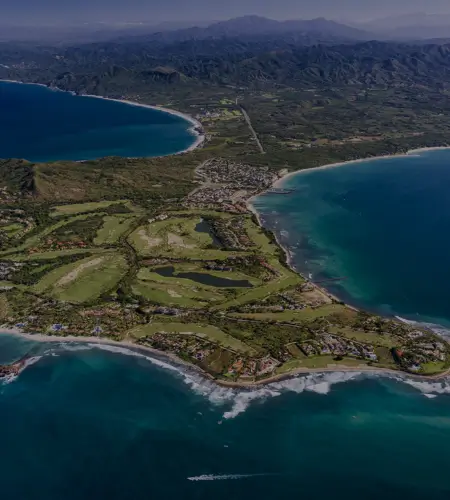 Aerial view of a coast.