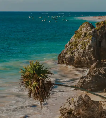 Aerial view of a coast.