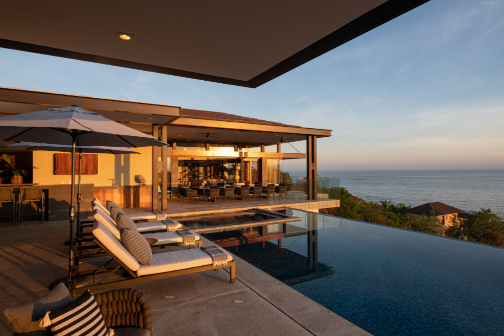 High-end vacation rental Casa Marias in the Kupuri community of Punta Mita near the beach club.