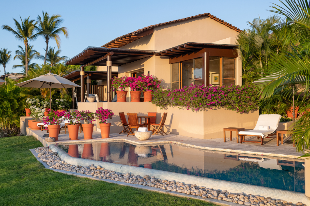 Architecture of Four Seasons Private Villas managed by VEHM, the standard in luxury property management in Mexico.